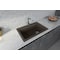 Ruvati 33"x22" Dual-Mnt Granite Composite Sgl Bowl Kitchen Sink, Espresso Brwn RVG1033ES - alternate 7